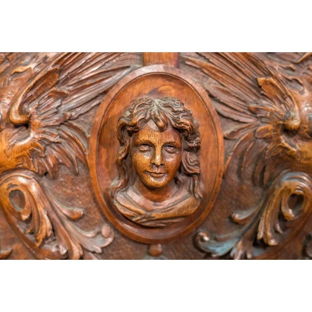 Brown Antique Renaissance Style Cupboard For Sale - Image 8 of 16