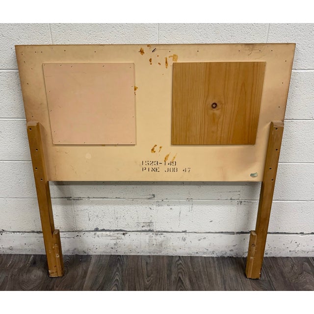 Vintage Full or Queen Size Convertible 1970s Rustic Modern Headboard For Sale - Image 12 of 12