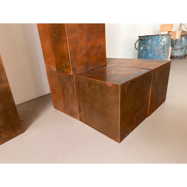 Paul Kelley, Magnetic Copper Cubes, 2000s, Copper, Set of 10 For Sale - Image 9 of 12