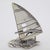 Vintage Italian Handmade Genuine Silver Windsurf & Windsurfer Large Solid Figurine Miniature For Sale - Image 6 of 9