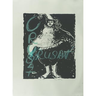 Roger Crusat, Le dernier numéro du clown, Lithograph For Sale