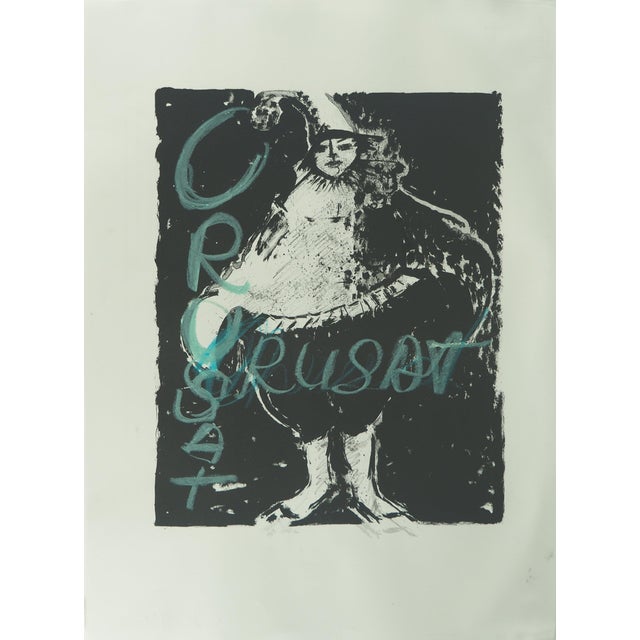 Roger Crusat, Le dernier numéro du clown, Lithograph For Sale