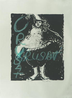 Roger Crusat, Le dernier numéro du clown, Lithograph
