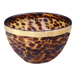 Tortoise Small Bowl With Gold For Sale