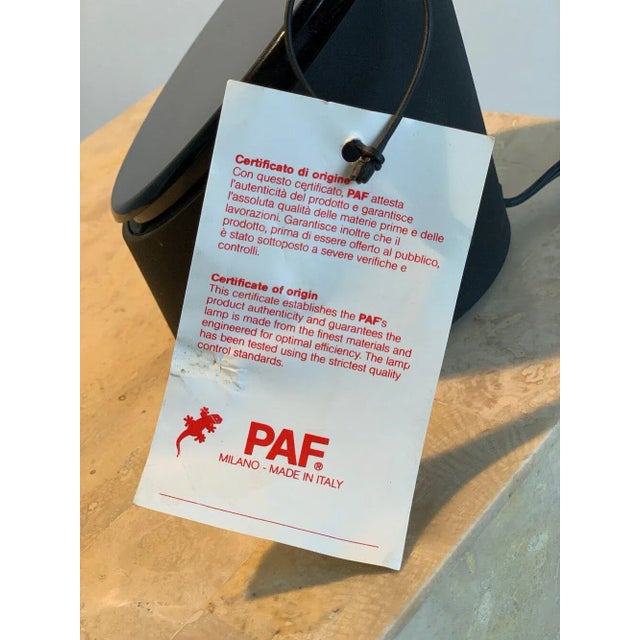 Circa 1980s "Dove Reverb" Motion Sensor Desk Lamp by Mario Barbaglia + Marco Colombo for Paf Studio, For Sale - Image 12 of 13