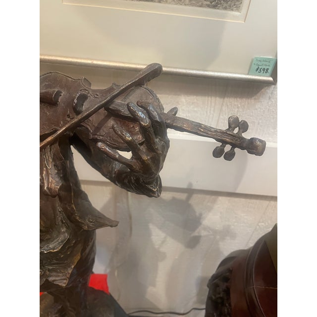 1980s 1980s Original 25" Bronze Entitled “The Music of Beethoven “ by Mark Tochilkin 5/9 For Sale - Image 5 of 7