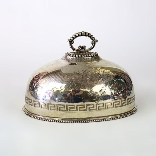 Sheffield Antique Sheffield Victorian Silver Plated Dome C1890 For Sale - Image 4 of 7