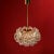 Kinkeldey German Gold-Plated Chandelier with Faceted Hexagonal Crystals from Kinkeldey, 1960s For Sale - Image 4 of 9