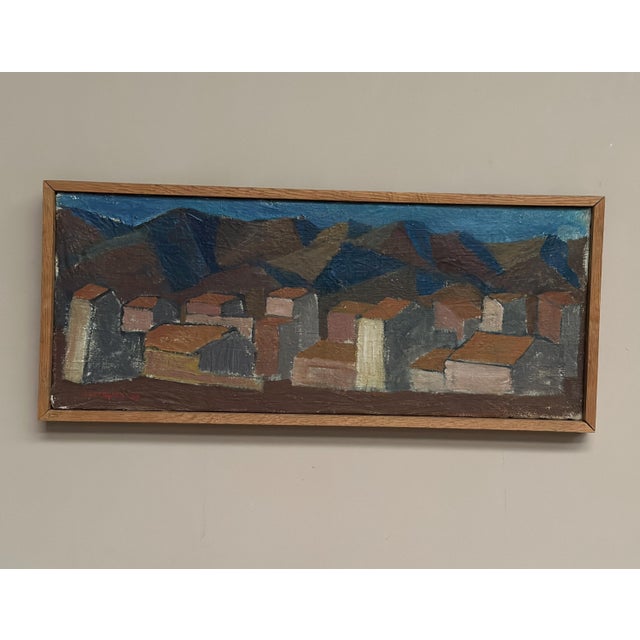 Johan Lundgren, Cityscape, 1952, Oil Painting on Canvas, Framed For Sale - Image 13 of 18