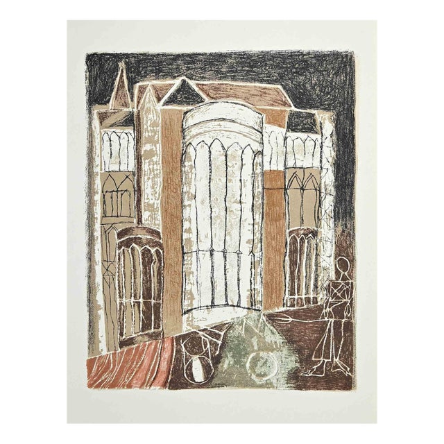 Franco Gentilini, Monuments, Offset Print, 1970s For Sale