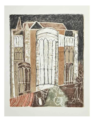 Franco Gentilini, Monuments, Offset Print, 1970s