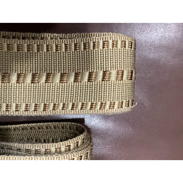 Boho Chic Samuel & Son Beige Designer Trim- Set of 2 For Sale - Image 3 of 4