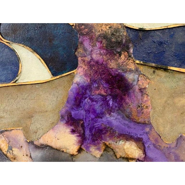 Contemporary Andrea Stella "Party of Colors" Gold Leaf Oil Mixed Media Painting, Figurative, Italian Contemporary Art, 2010 For Sale - Image 3 of 10
