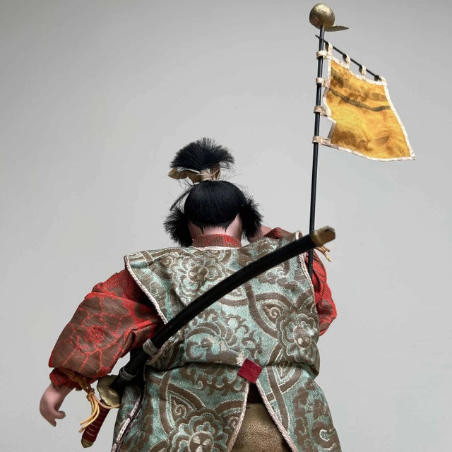 Meiji Period Musha Ningyō Traditional Japanese Warrior Doll, 1890s For Sale - Image 9 of 12