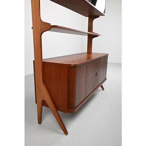 Mid-Century Danish Cabinet in Oak and Teak, 1950s For Sale - Image 6 of 10