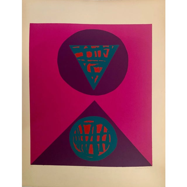 Antonio Tonon California, 20th century Exciting and colorful, this serigraph is signed and numbered in graphite. Printed...