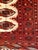 Mid 20th Century Vintage Turkmen Area Rug in All Over Geometric Pattern in Ivory, Red, Black For Sale - Image 5 of 10