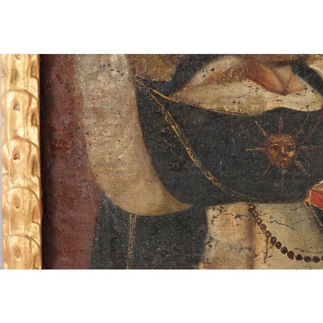 19th Century San Augustine, Oil on Canvas, 19th Century For Sale - Image 5 of 17