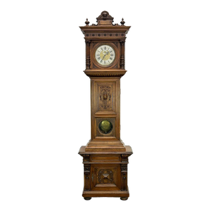 19th Century Austrian Long Duration 90 Day Grandfather Clock