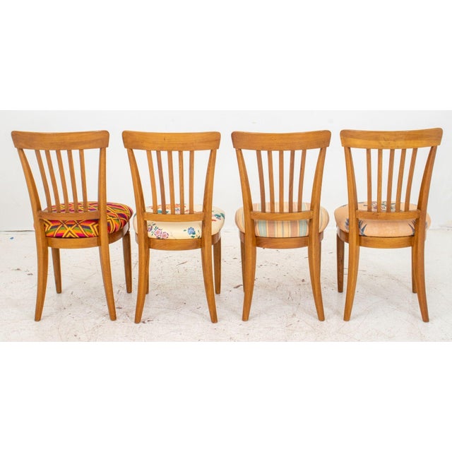 Country Oak Dining Chairs, 4 For Sale - Image 4 of 9