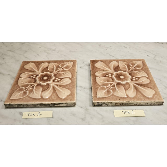 Pair of Antique Hamilton Tile Works, Tile Co For Sale - Image 4 of 12