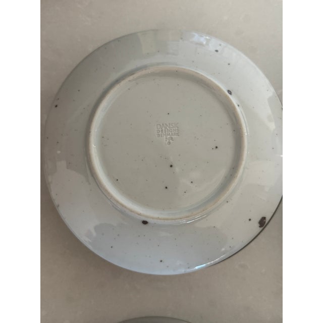Vintage Dansk Green Mist Coffee Cup & Saucer Set of 8 Niels Refsgaard Denmark Stoneware ( For Sale - Image 14 of 14