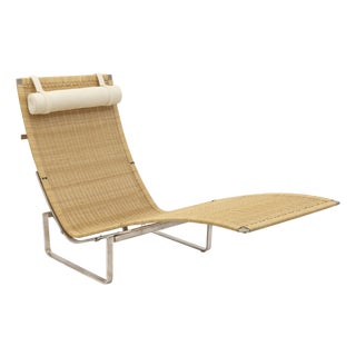 Pk24 Chaise Longue Chair by Poul Kjærholm for Fritz Hansen For Sale
