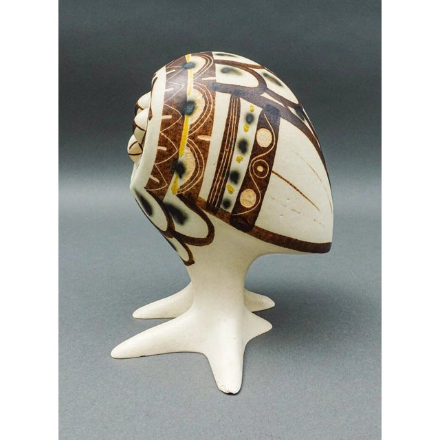 Mid 20th Century Strawberry Hill Signed Canadian Art Pottery Owl Figurine Sculpture For Sale In Miami - Image 6 of 10