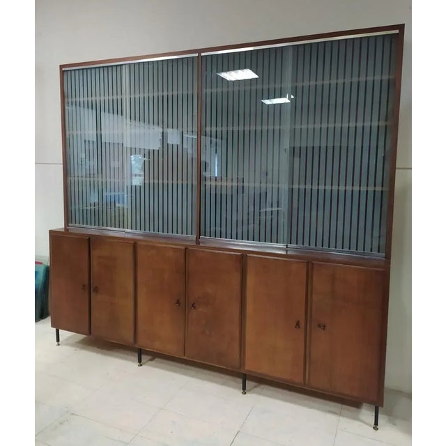 Vintage Brown Library, 1950s For Sale - Image 11 of 11