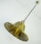 Impressive 1970s pendant light made of amber color acrylic and brass. For 1 bulb with E27 socket. Dimensions in cm:...