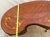 Vintage French Desk Kidney Shaped Vanity Three Carved Drawers Inlays Petite Size For Sale - Image 12 of 13