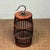 Chinoiserie Vintage Chinese Pearwood Cricket / Cicada Cage With Metal Hook, Chinoiserie Decorative Insect Cage For Sale - Image 3 of 9