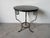 Vintage Art Deco Style Hand-Wrought Iron & Green Marble Side Table With Greek Key Motifs For Sale In Miami - Image 6 of 12