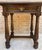 1940s Early 20th Century Spanish Carved Walnut Side Table with One Drawer, 1940s For Sale - Image 5 of 14