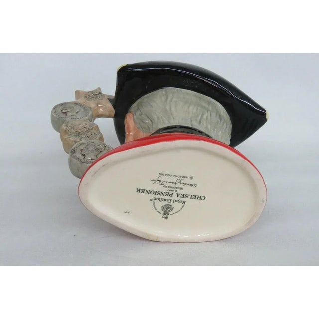 English Royal Doulton Chelsea Pensioner D6817 English Porcelain Character Mug For Sale - Image 3 of 11