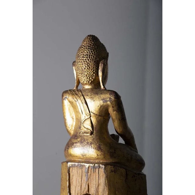 Burmese Artist, Mandalay Buddha, 19th Century, Lacquered Wood For Sale - Image 4 of 9