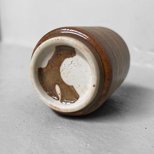 Vintage Japanese Yunomi Tea Cups, Aizu Ryōryō-Yaki, 1970s, Set of 3 For Sale - Image 11 of 15