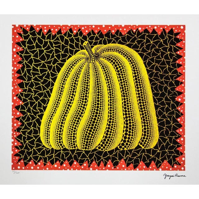Yayoi Kusama "Pumpkin" Limited Edition Lithograph (After). Limited Edition Lithograph of 500 - Numbers signed in Pencil....