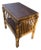 Bamboo Table . Mid Century Modern Bamboo Table. Bamboo and Rattan Table With Woven Top Detail and Shelf For Sale
