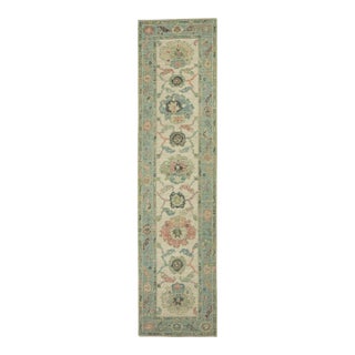 Turkish Oushak Rug 2'7" x 10'3" #20200 For Sale