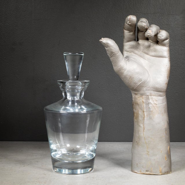 Block Crystal Mid-Century Crystal Decanter by Block c.1950 For Sale - Image 4 of 5