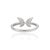Four Stone Marquise Cut Moissanite Butterfly Cocktail Ring in 925 Silver Size 6 For Sale - Image 6 of 15