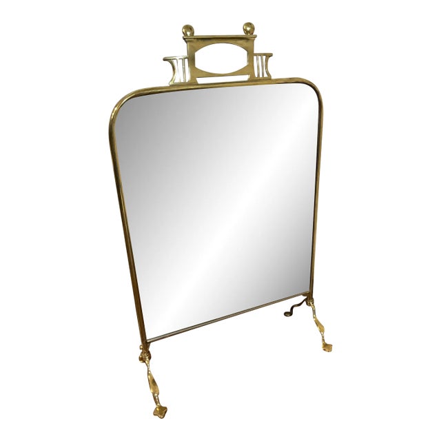 19th Century Mirrored Fire Screen For Sale