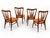 Exceptional set of four authentic Mid-Century Danish Modern “Ingrid” dining chairs designed by Niels Koefoed for Koefoeds...