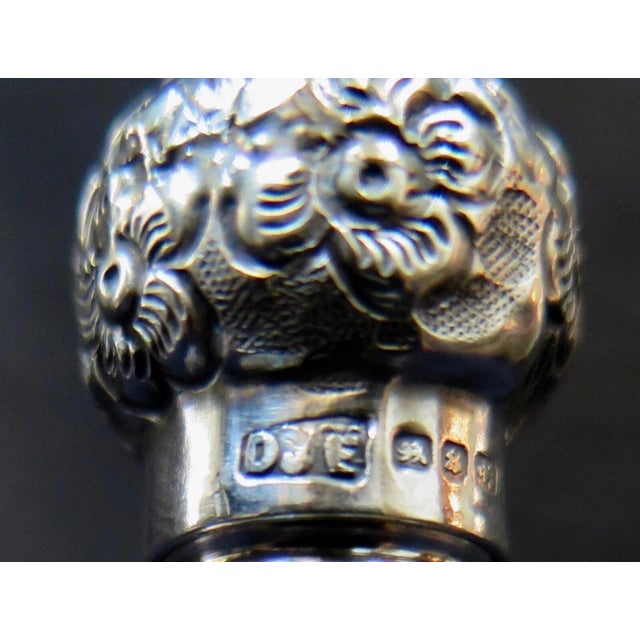 Vintage Antique British Sterling & Crystal Miniature Scent Bottle For Sale In New York - Image 6 of 8