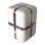 Art Deco "Armonia" Side Table With Stainless Steel and Bronze Details For Sale - Image 3 of 8