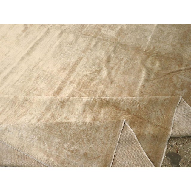 Textile Galerie Shabab Collection Early 20th Century Turkish Oushak Oversize Carpet For Sale - Image 7 of 8