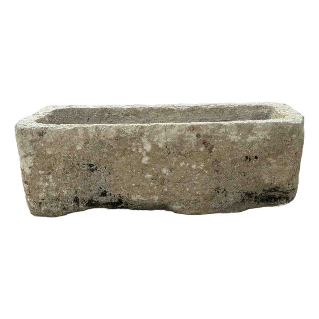 Antique French Limestone Trough For Sale