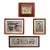 Collection of Framed Antique Japanese Woodblocks Prints - Set of 4 For Sale