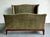Ralph Lauren Vintage Ralph Lauren King Nubuck Suede Wing Back Bed For Sale - Image 4 of 12